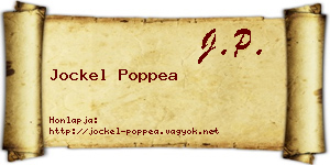 Jockel Poppea névjegykártya